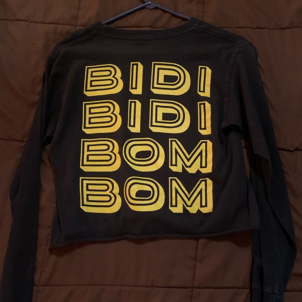Selena Bidi Bidi Bon Bon yellow and Black long sleeve shirt